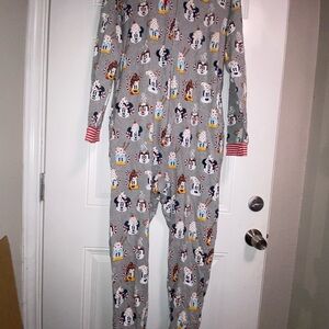 Disney Gray Pajama with Cartoon Characters